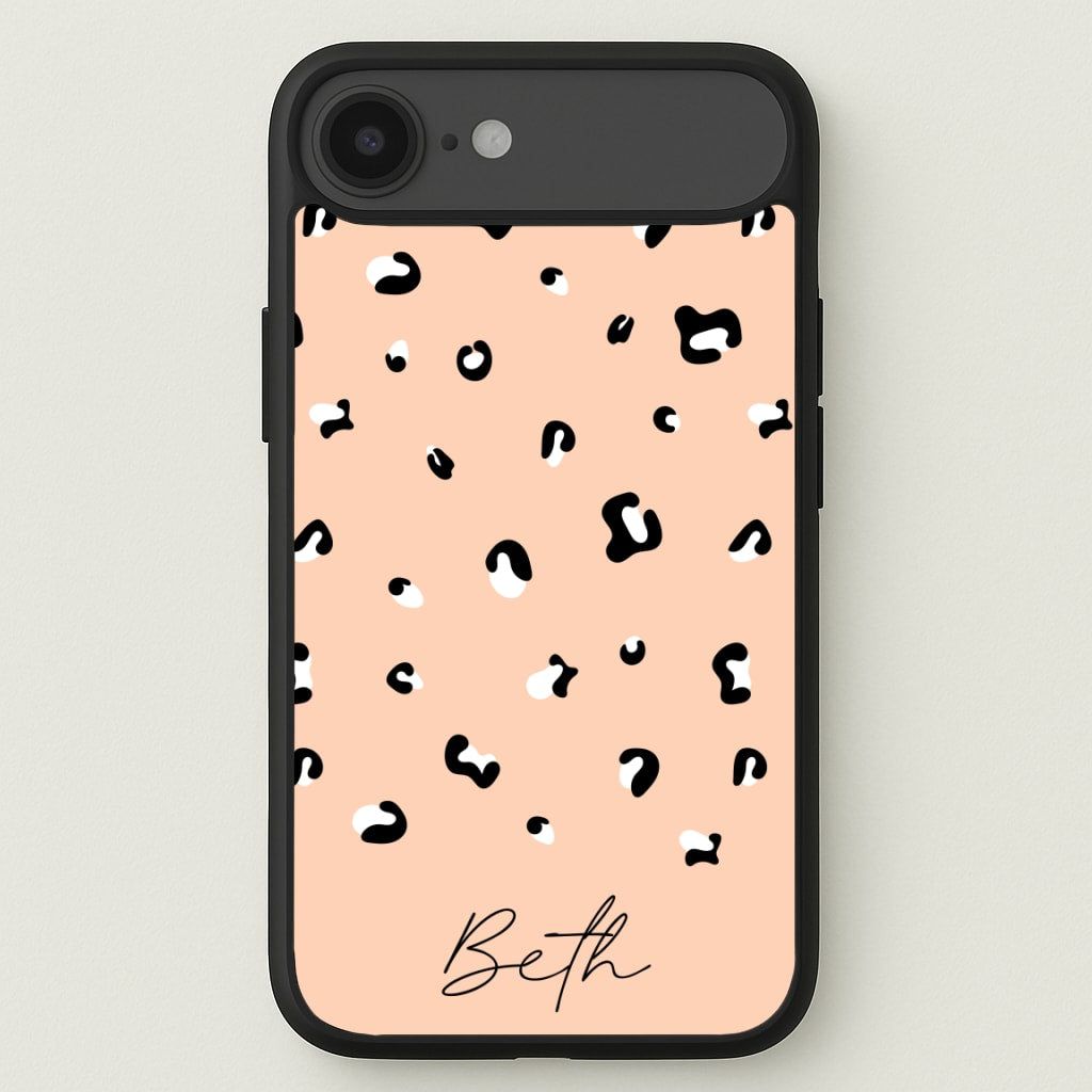 Personalised Name Cheetah Print Phone Case for iPhone 17 Air