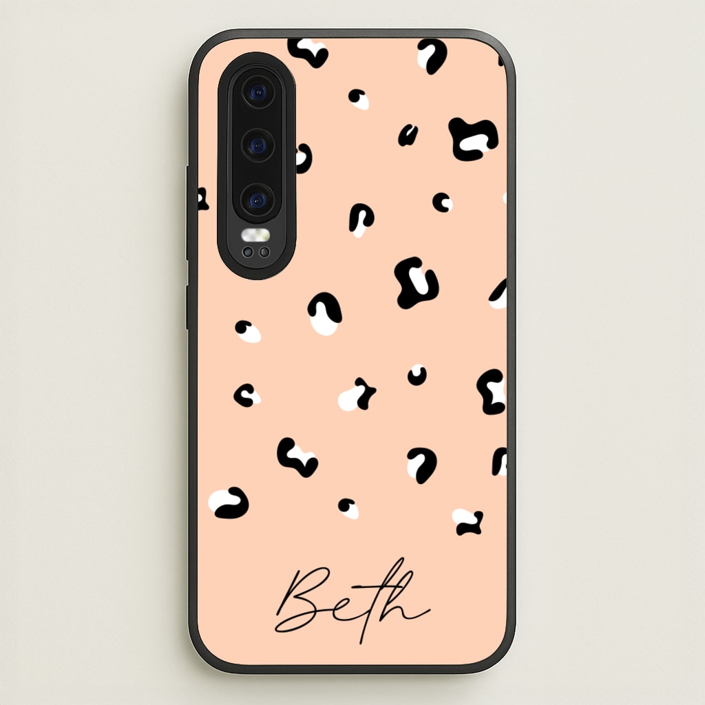 Personalised Name Cheetah Print - Animal Patterns Phone Case for Huawei P30
