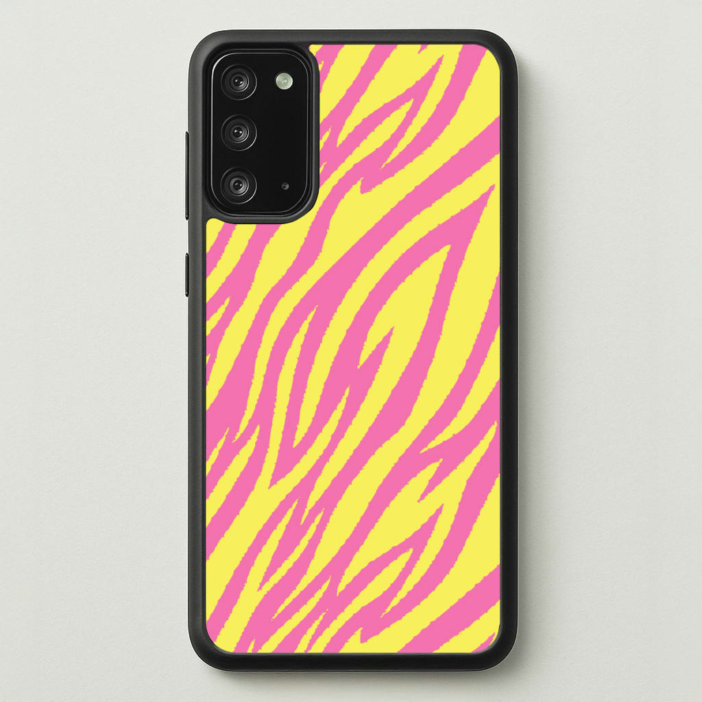 Neon Zebra Print - Animal Patterns Phone Case for Galaxy Note 20