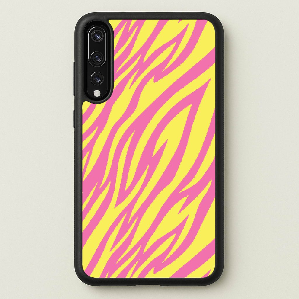 Neon Zebra Print - Animal Patterns Phone Case for Huawei P20 Pro