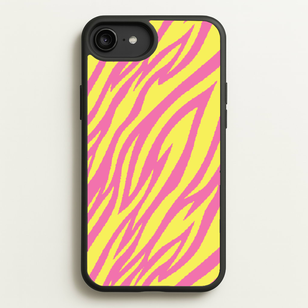Neon Zebra Print - Animal Patterns Phone Case for iPhone 6 Plus / 7 Plus / 8 Plus