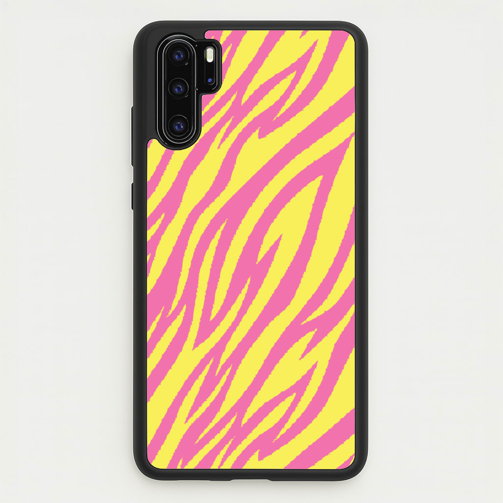 Neon Zebra Print - Animal Patterns Phone Case for Huawei P30 Pro