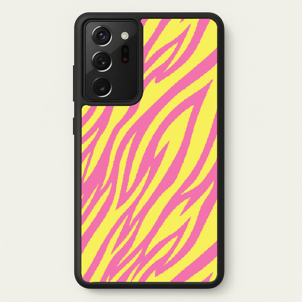Neon Zebra Print - Animal Patterns Phone Case for Galaxy Note 20 Ultra