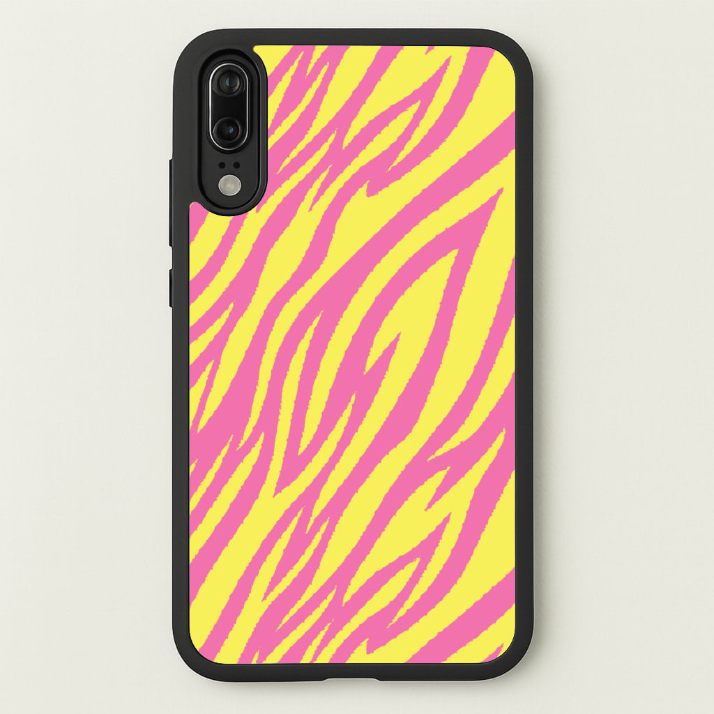 Neon Zebra Print - Animal Patterns Phone Case for Huawei P20