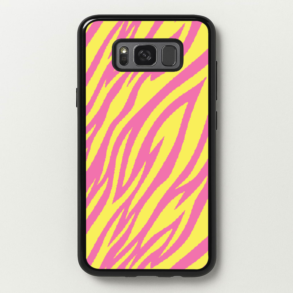 Neon Zebra Print - Animal Patterns Phone Case for Galaxy S8 Plus