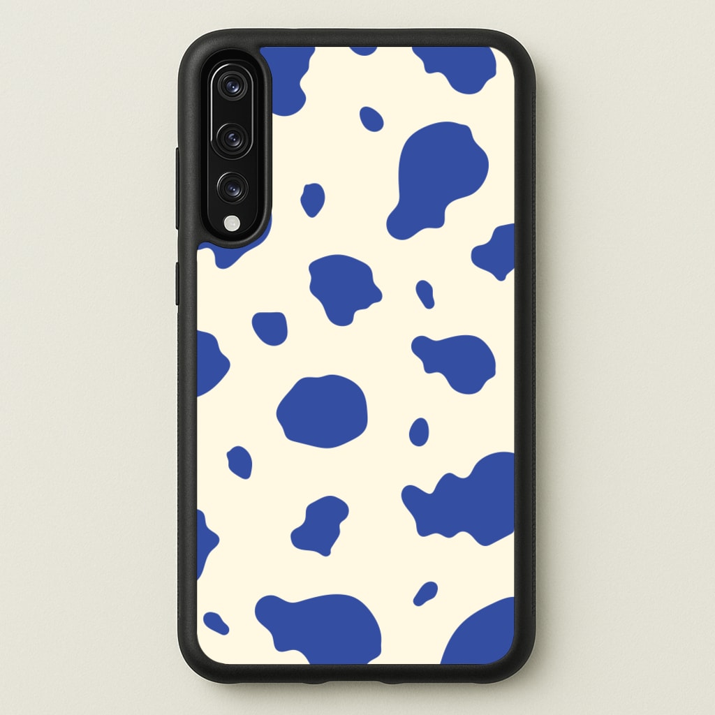 Blue Cow Print - Animal Patterns Phone Case for Huawei P20 Pro