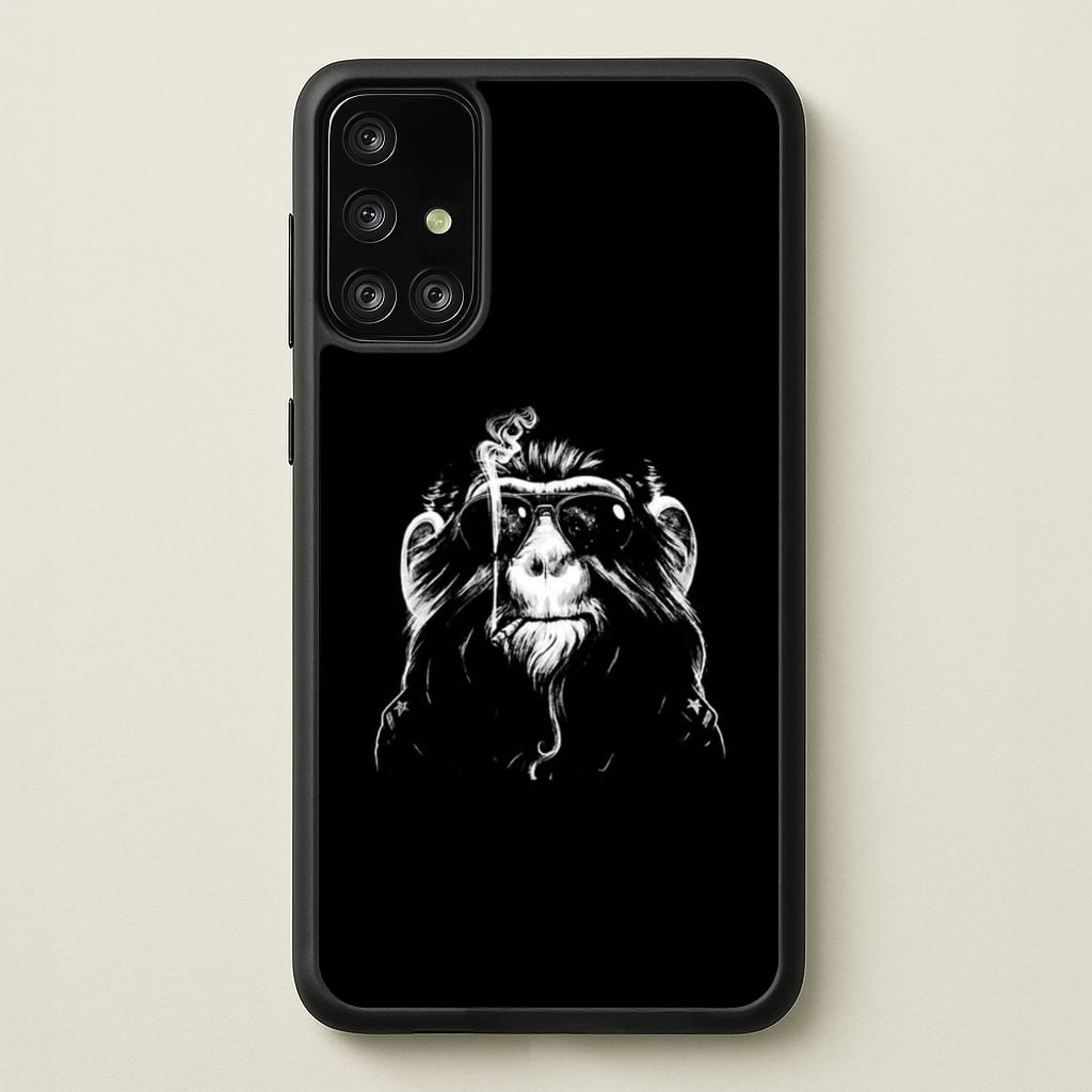 Smoking Monkey - Arctic Monkeys Phone Case for Galaxy A71