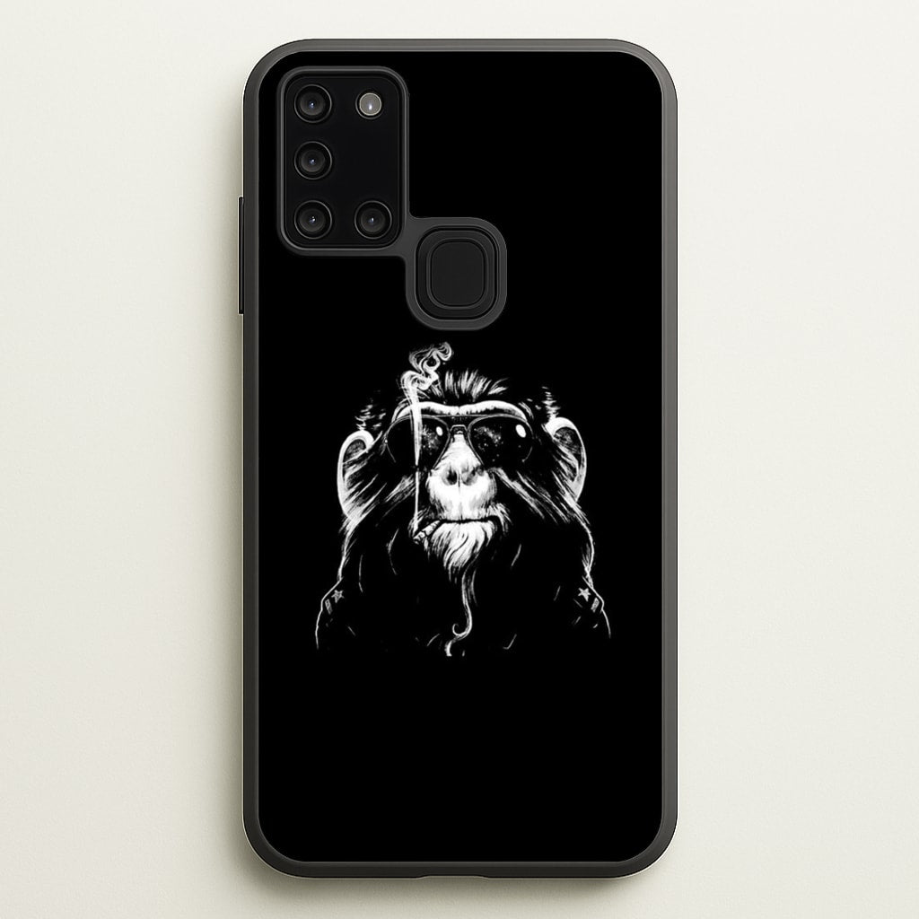 Smoking Monkey - Arctic Monkeys Phone Case for Galaxy A21s