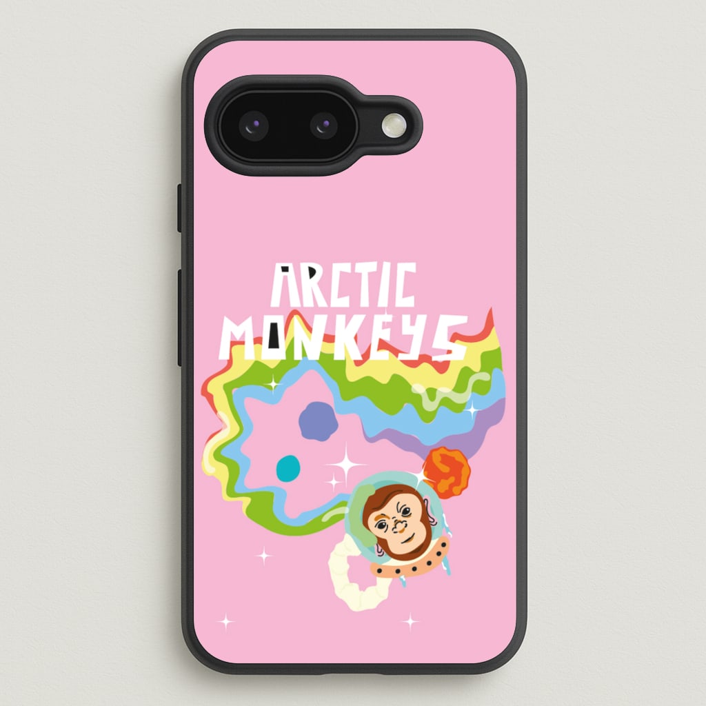 A Monkeys - Pink - Arctic Monkeys Phone Case for Google Pixel 9a