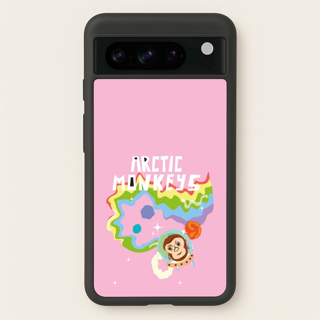 A Monkeys - Pink - Arctic Monkeys Phone Case for Google Pixel 8 Pro