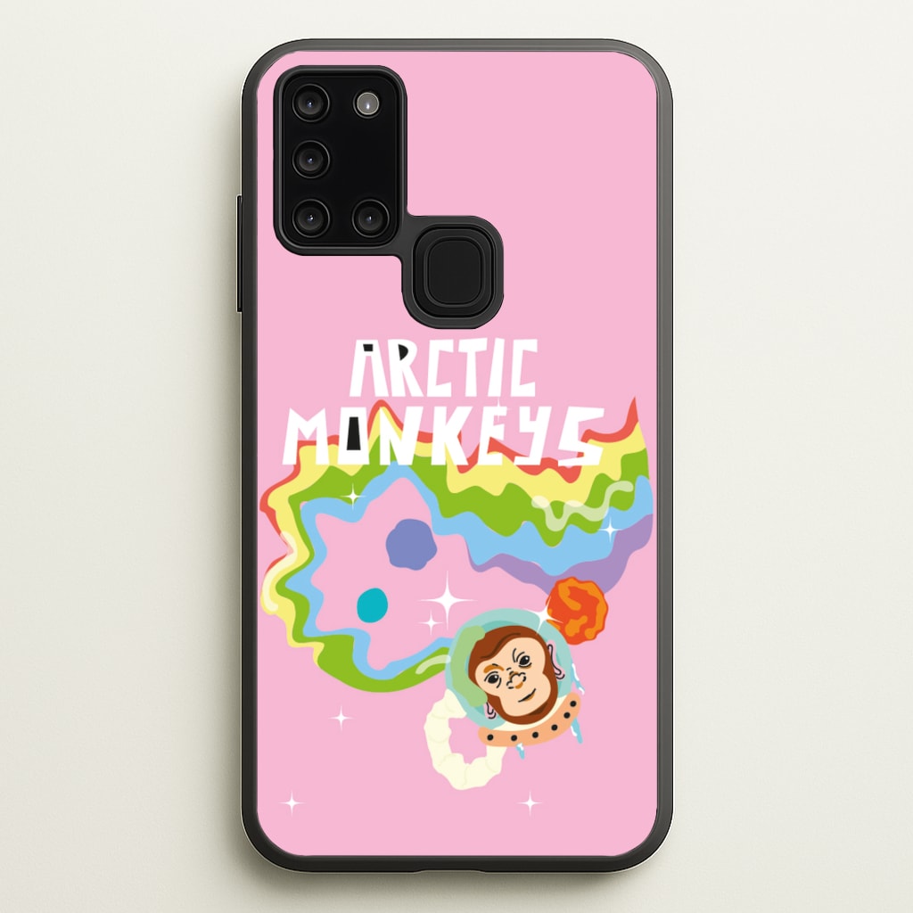 A Monkeys - Pink - Arctic Monkeys Phone Case for Galaxy A21s