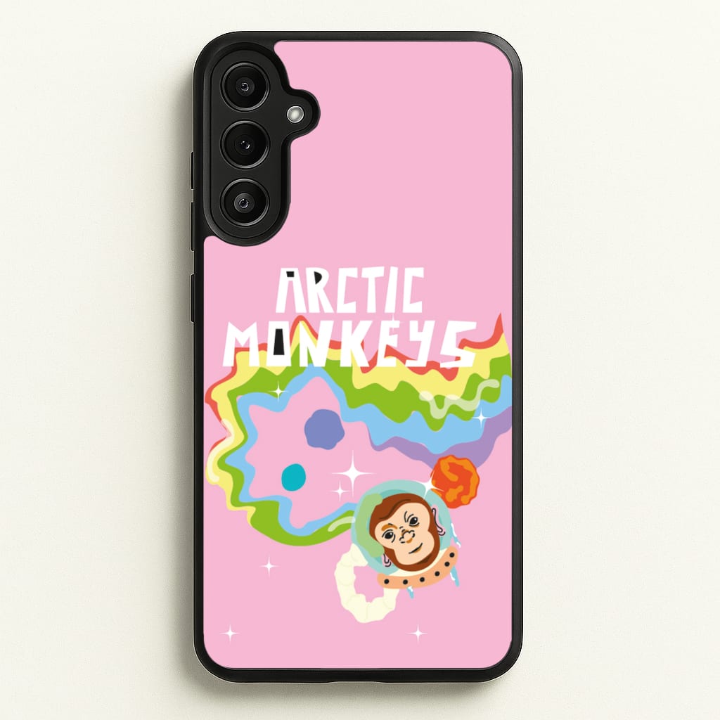 A Monkeys - Pink - Arctic Monkeys Phone Case for Galaxy A34
