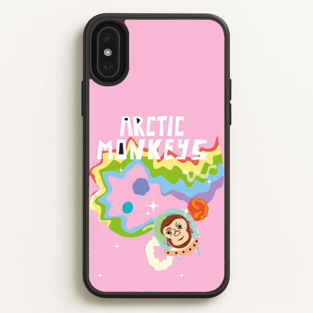 A Monkeys - Pink - Arctic Monkeys Phone Case for iPhone XS Max