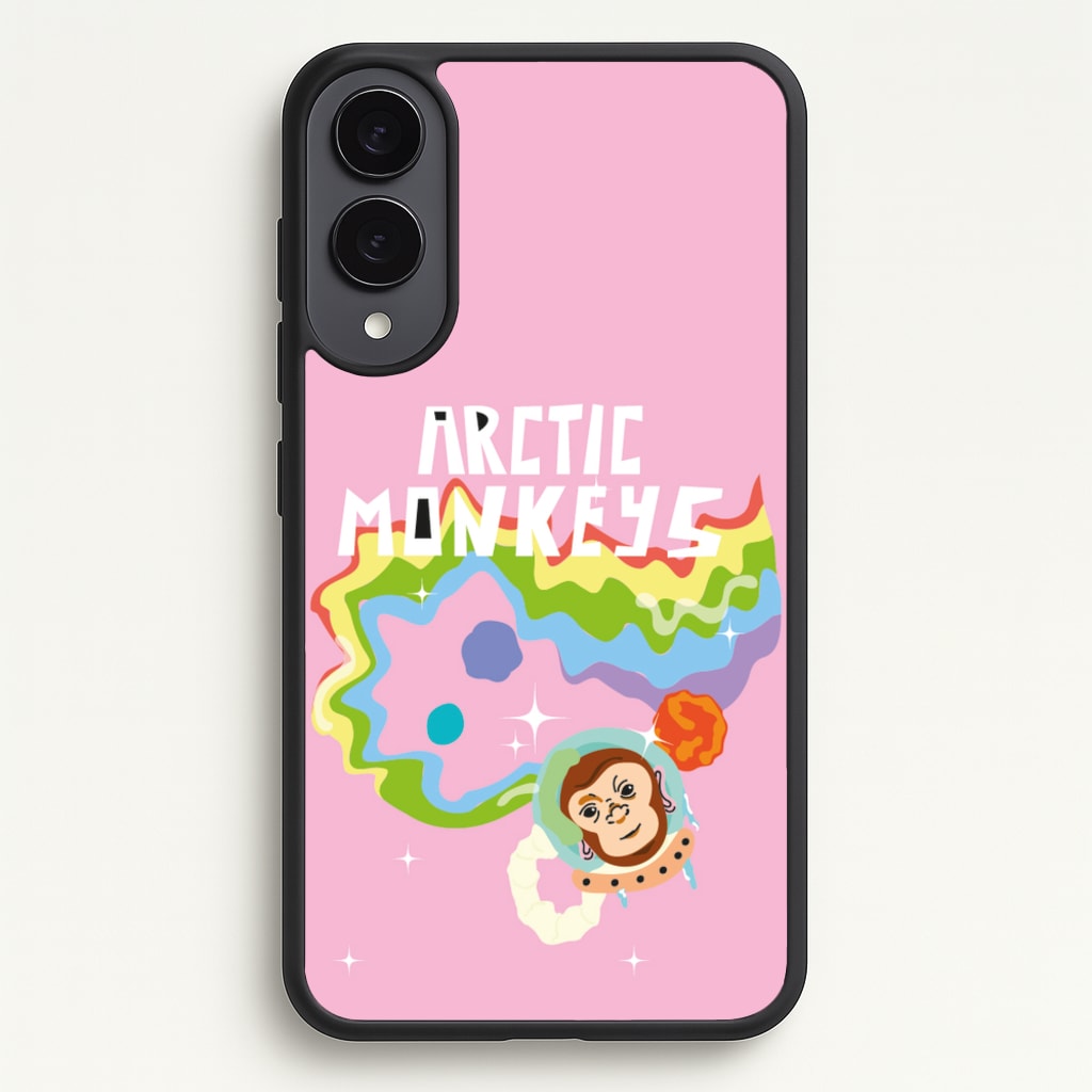 A Monkeys - Pink - Arctic Monkeys Phone Case for Galaxy S25 Edge