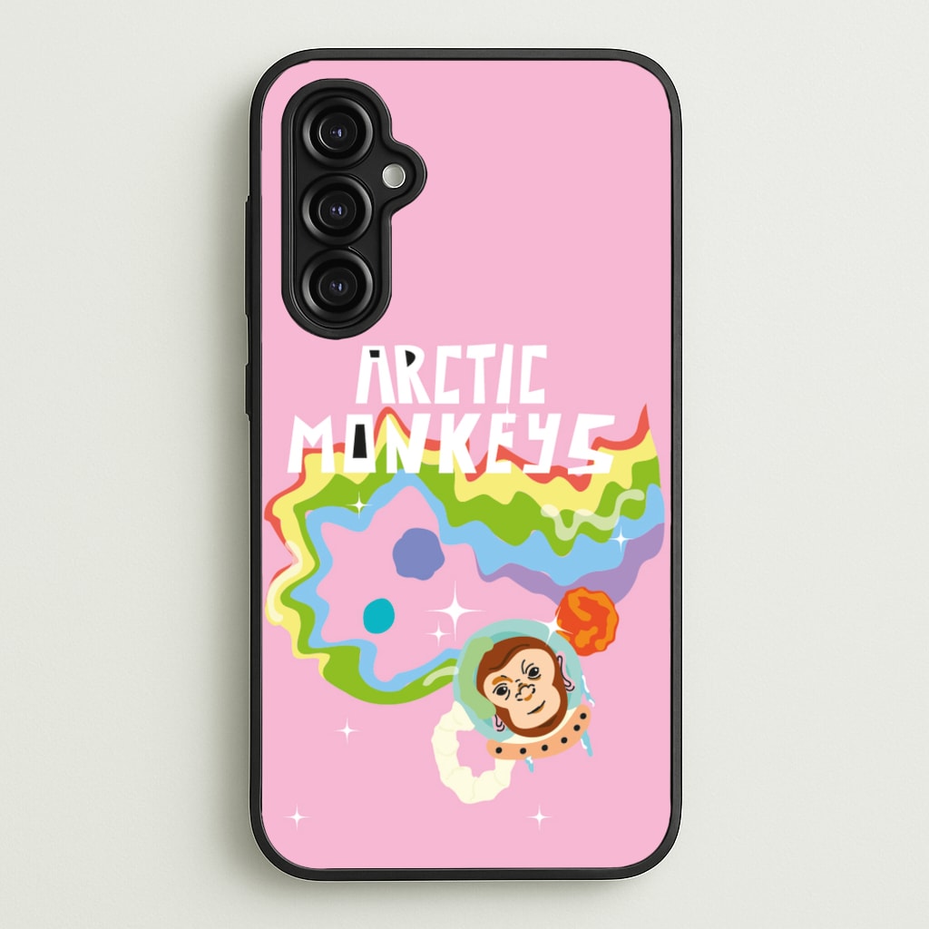 A Monkeys - Pink - Arctic Monkeys Phone Case for Galaxy A14
