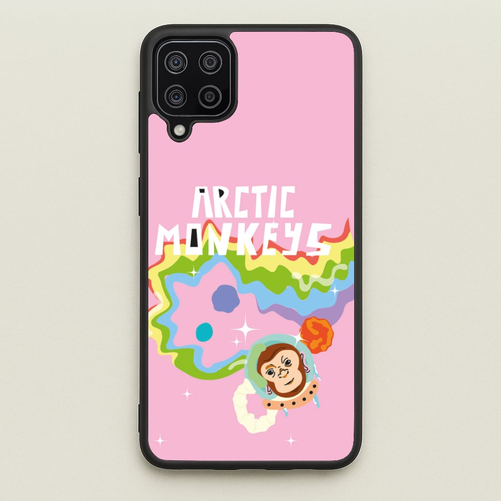 A Monkeys - Pink - Arctic Monkeys Phone Case for Galaxy A12