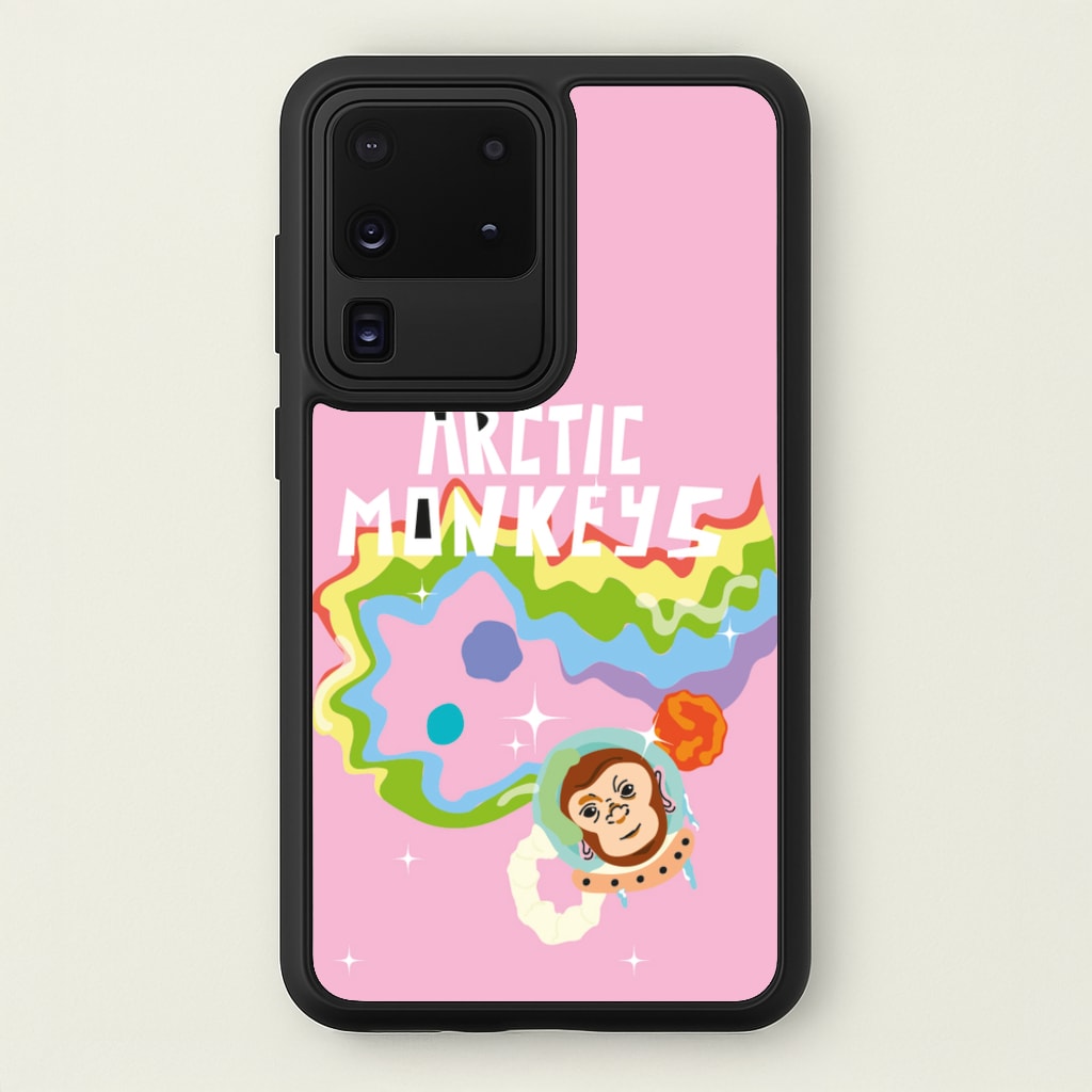 A Monkeys - Pink - Arctic Monkeys Phone Case for Galaxy S20 Ultra