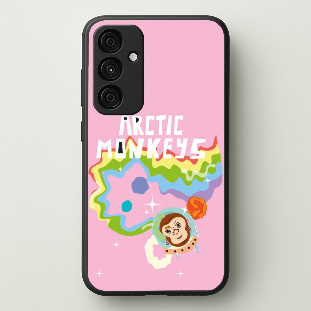 A Monkeys - Pink - Arctic Monkeys Phone Case for Galaxy A55