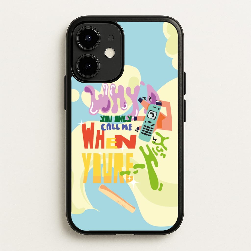 Why'd you only call me when you're high - Arctic Monkeys - Arctic Monkeys Phone Case for iPhone 12 Mini