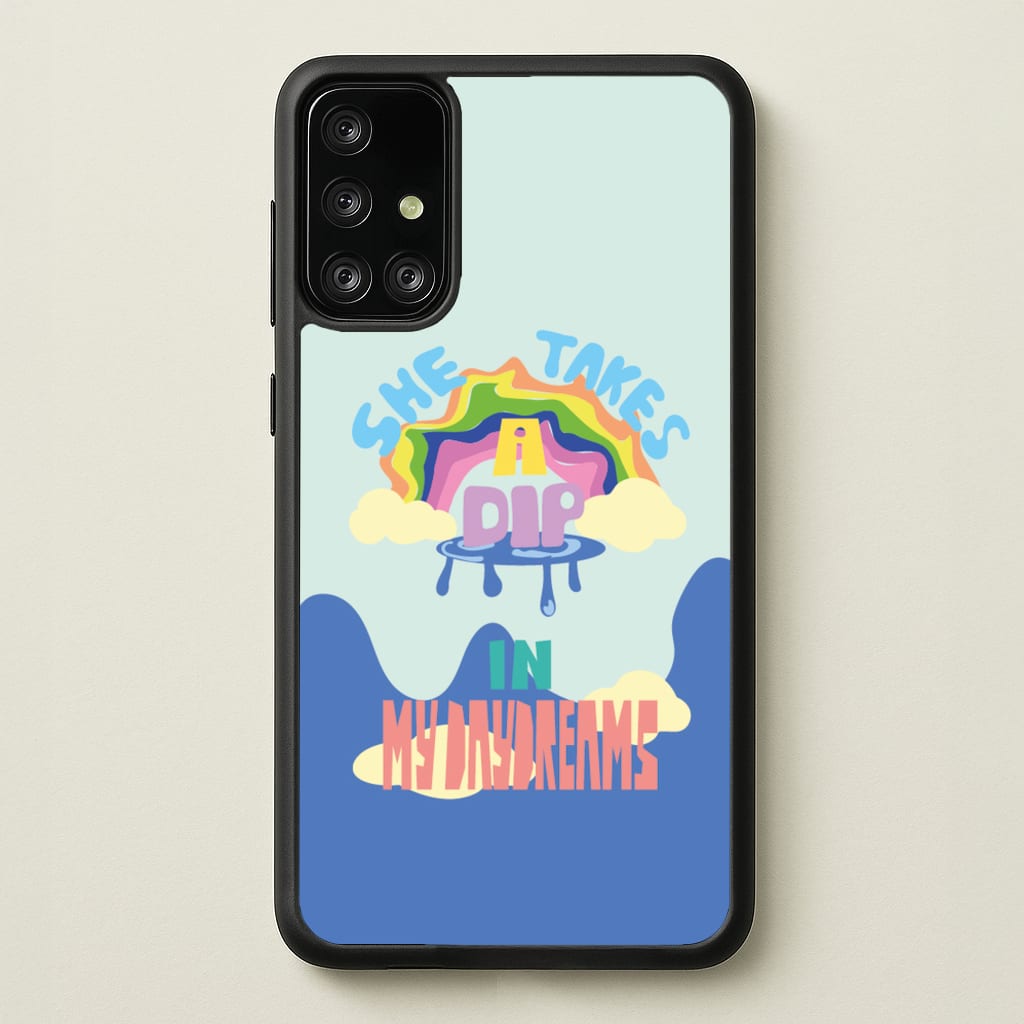 She takes a dip in my daydreams - Arctic Monkeys Phone Case for Galaxy A71