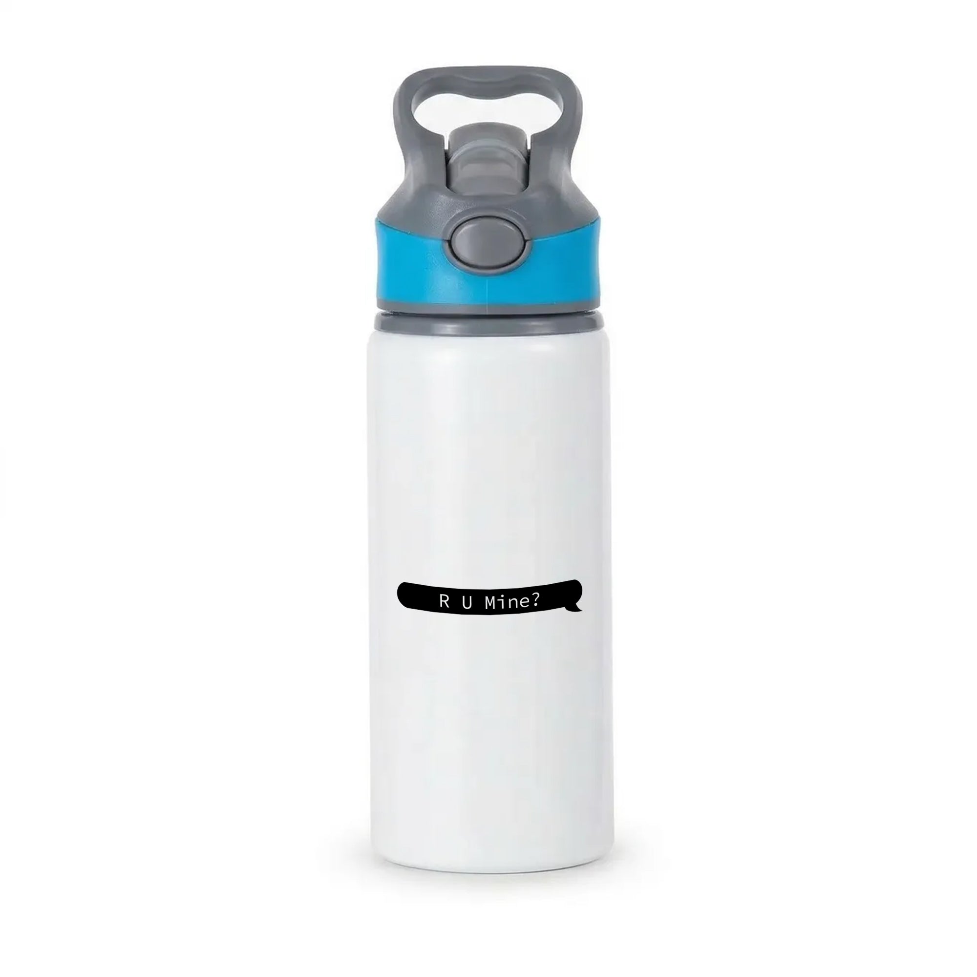 R U Mine? Active Water Bottle - Blue