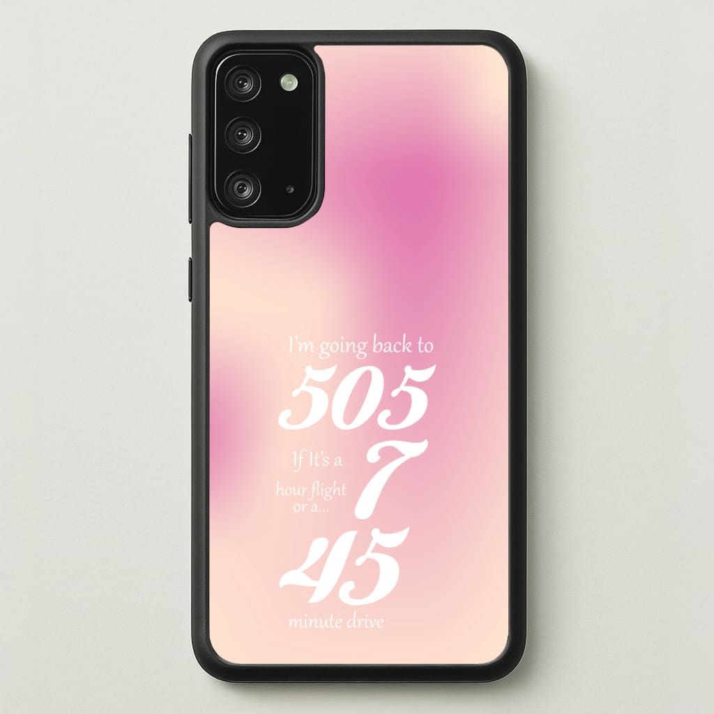 I'm Going Back To 505 - Arctic Monkeys - Arctic Monkeys Phone Case for Galaxy Note 20