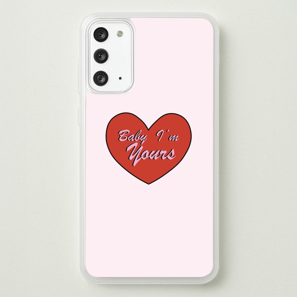 Baby I'm Yours - Arctic Monkeys Phone Case for Galaxy Note 20