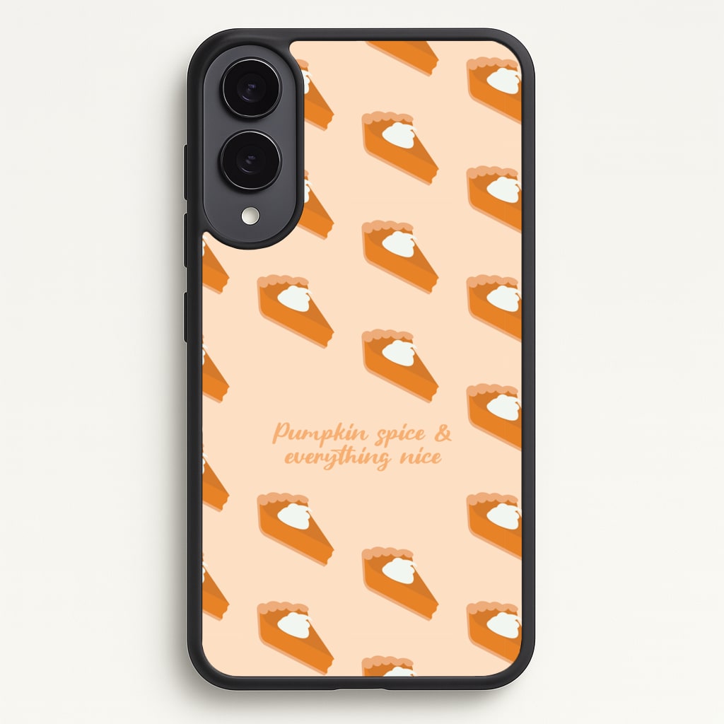 Pumpkin Spice And Everything Nice - Autumn - Autumn Phone Case for Galaxy S25 Edge