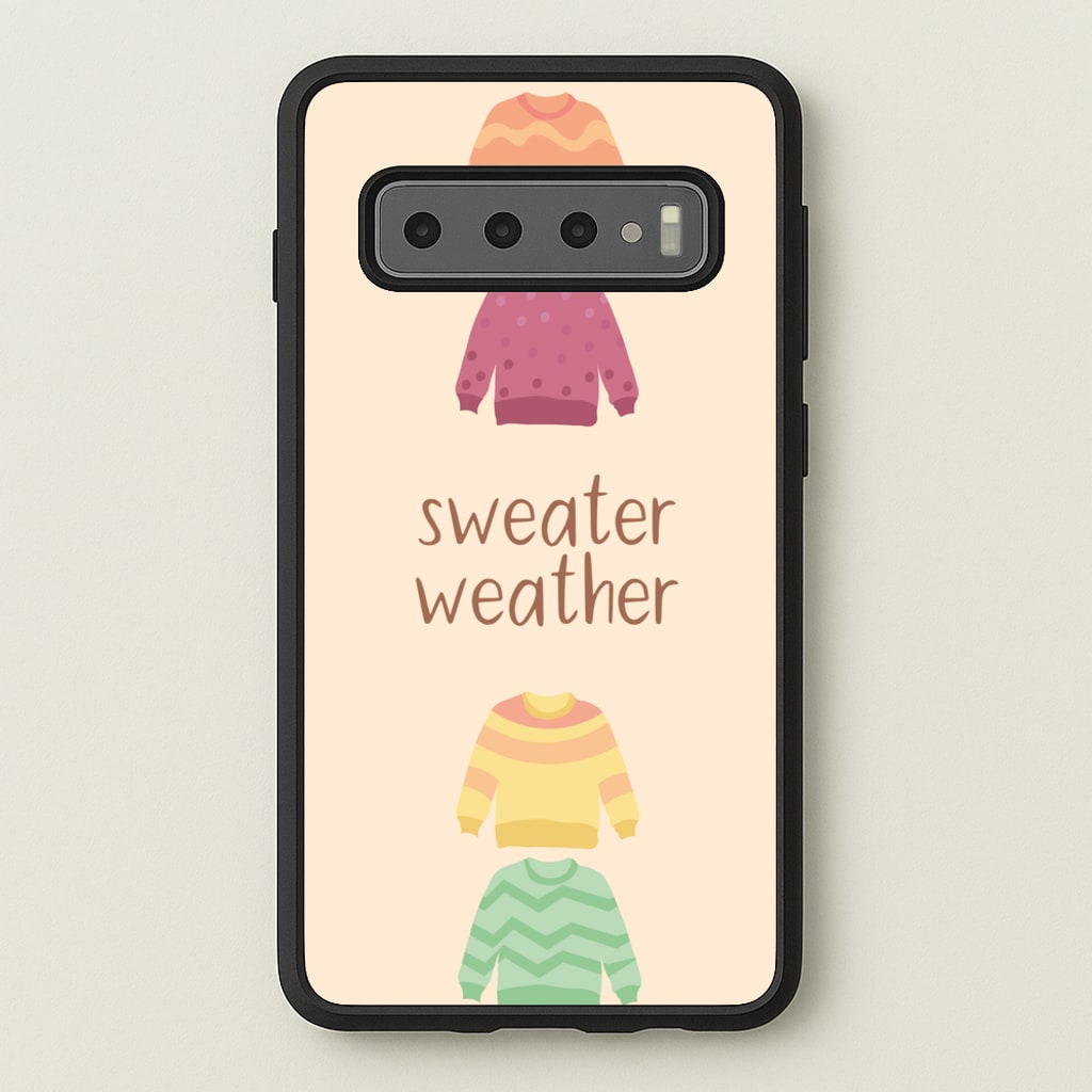 Sweater Weather - Autumn - Autumn Phone Case for Galaxy S10 Plus