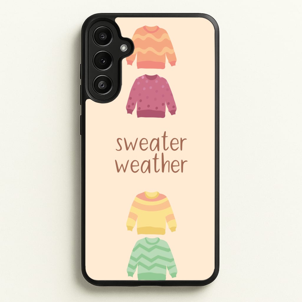 Sweater Weather - Autumn - Autumn Phone Case for Galaxy A34