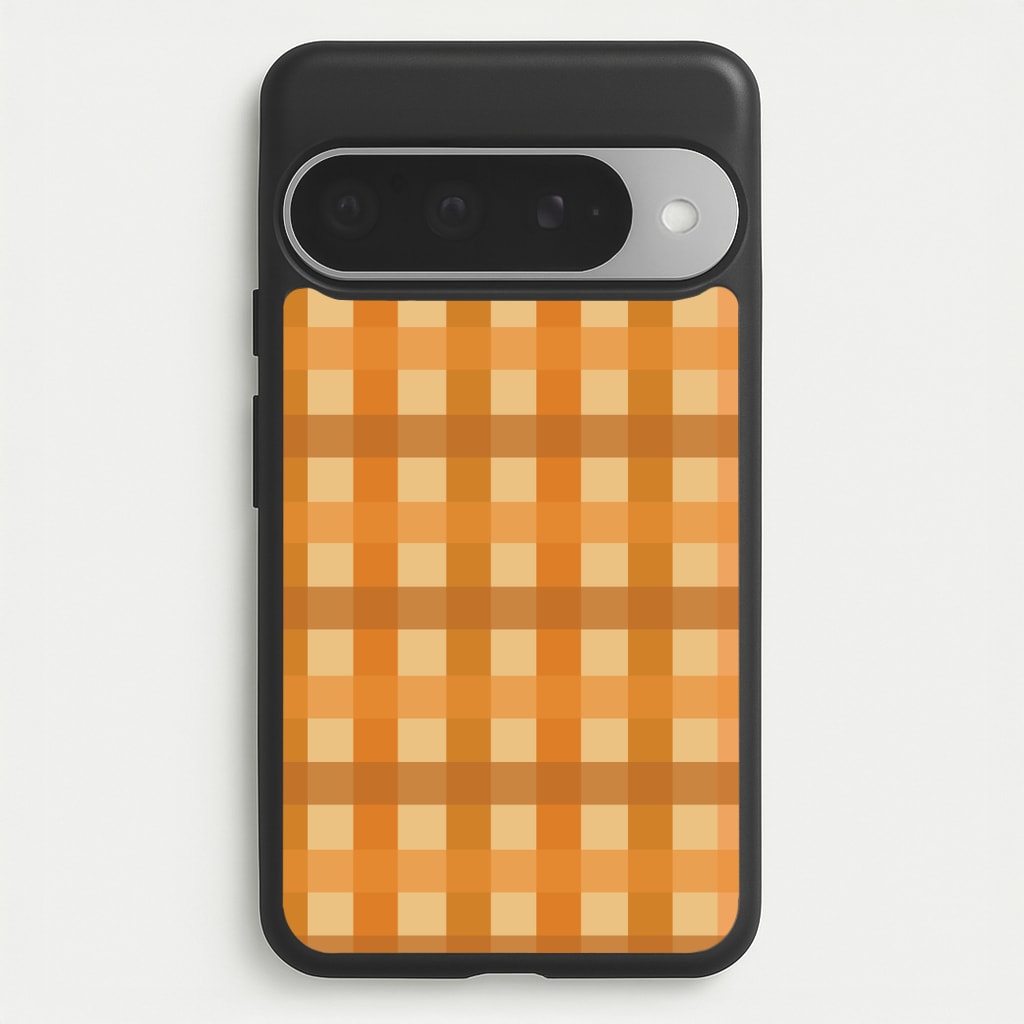 Orange Plaid Pattern- Autumn Phone Case for Google Pixel 10 Pro XL