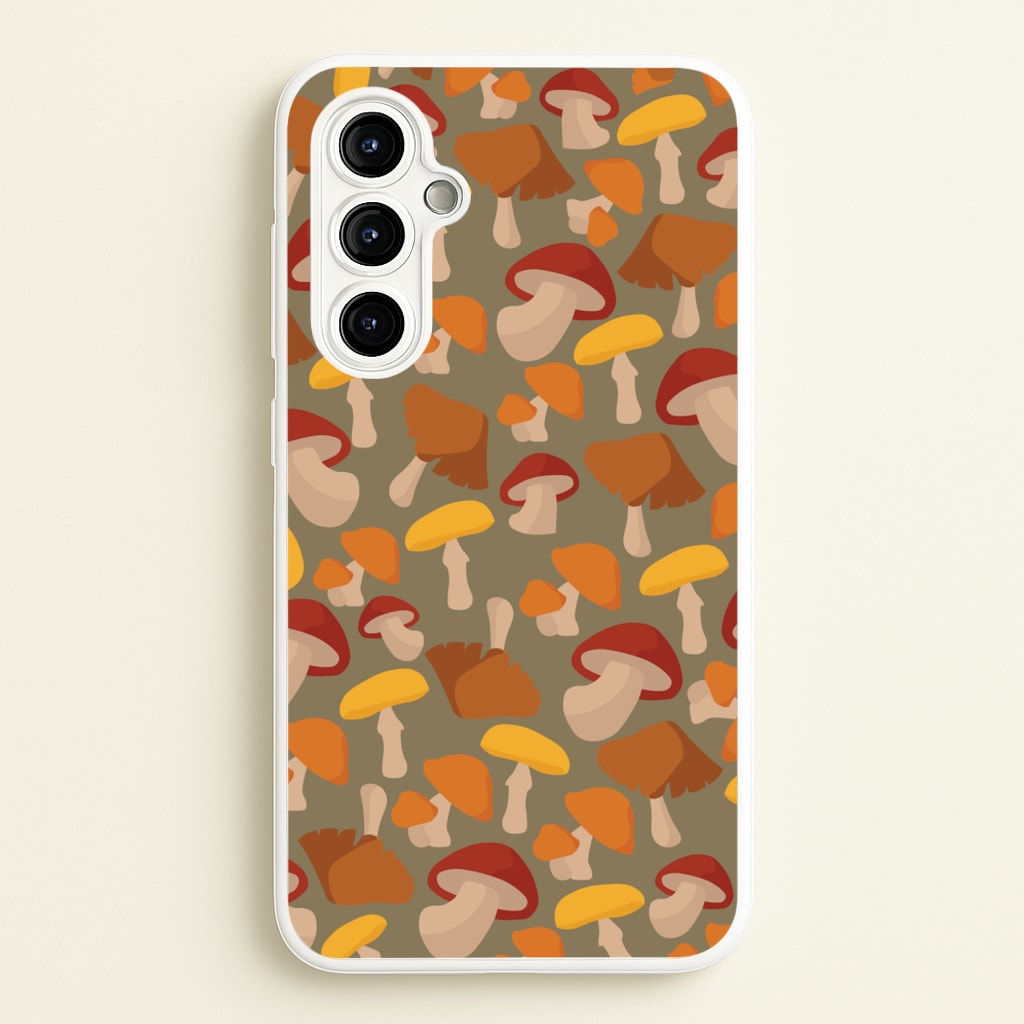 Mushroom Pattern - Autumn - Autumn Phone Case for Galaxy A54