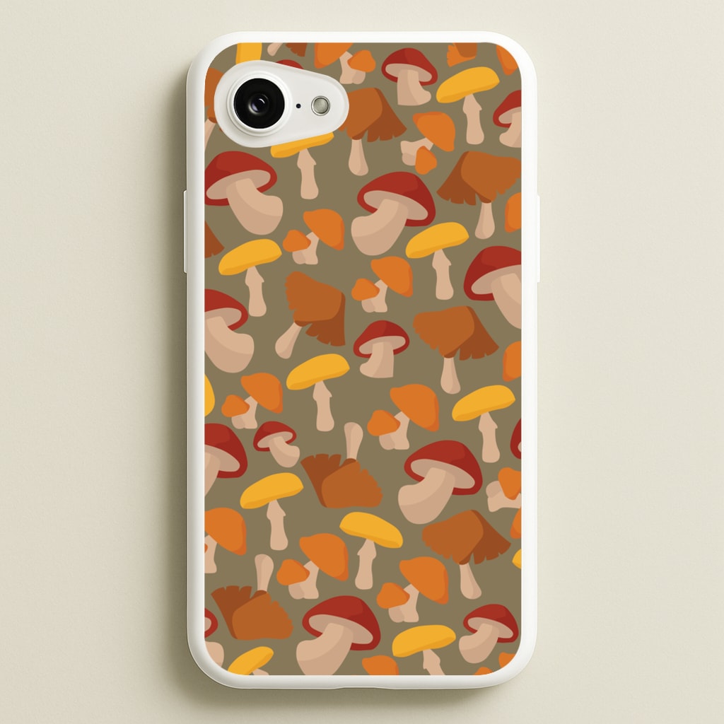 Mushroom Pattern - Autumn - Autumn Phone Case for iPhone 16e