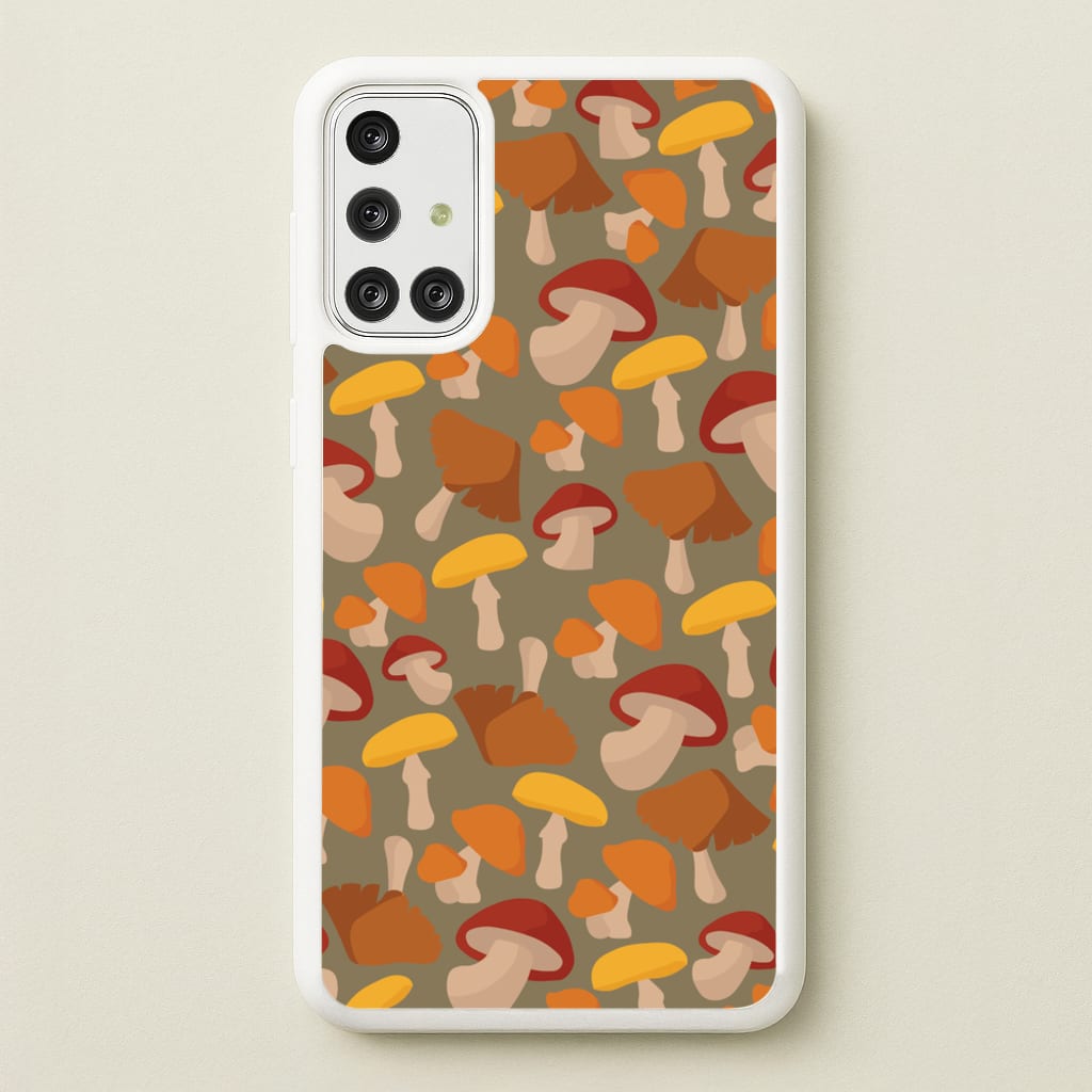 Mushroom Pattern - Autumn - Autumn Phone Case for Galaxy A71