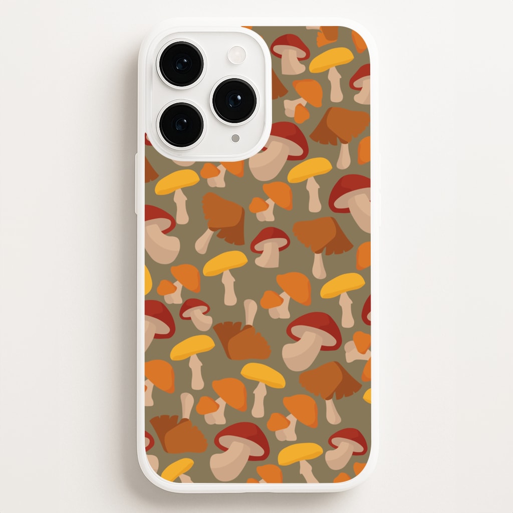 Mushroom Pattern - Autumn - Autumn Phone Case for iPhone 12 Pro Max