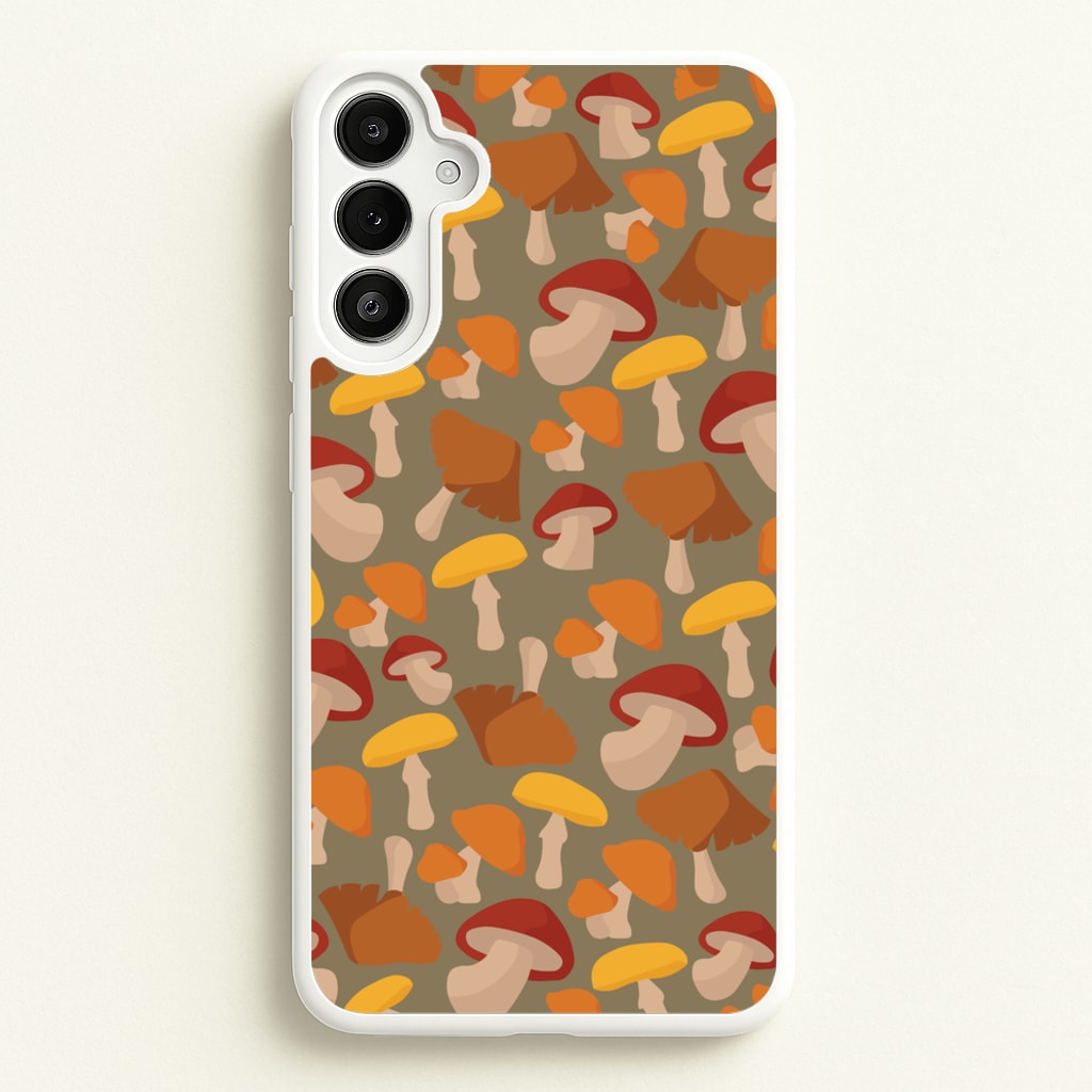Mushroom Pattern - Autumn - Autumn Phone Case for Galaxy A34