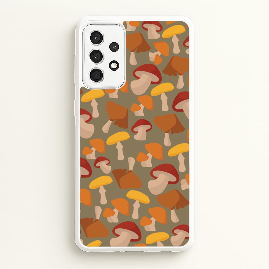 Mushroom Pattern - Autumn - Autumn Phone Case for Galaxy A52 / A52s