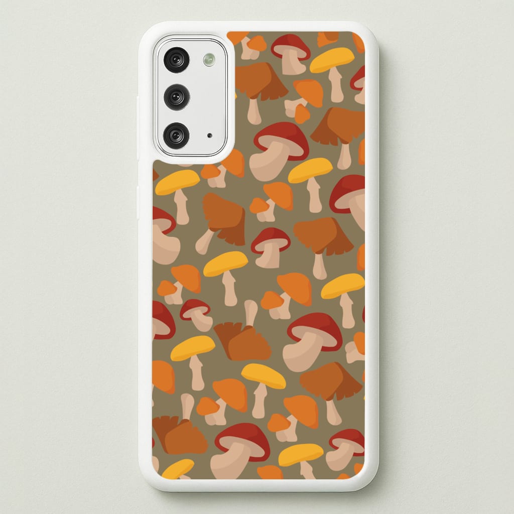Mushroom Pattern - Autumn - Autumn Phone Case for Galaxy Note 20