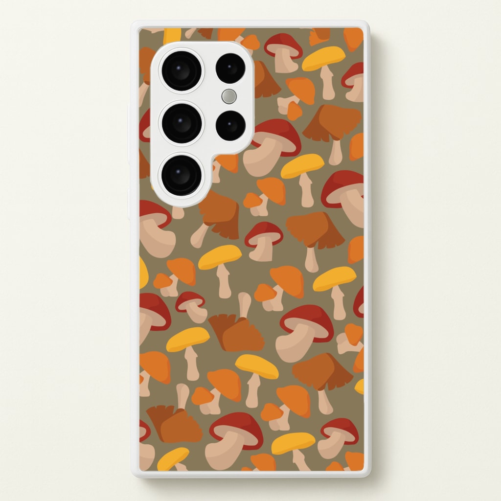 Mushroom Pattern - Autumn - Autumn Phone Case for Galaxy S24 Ultra
