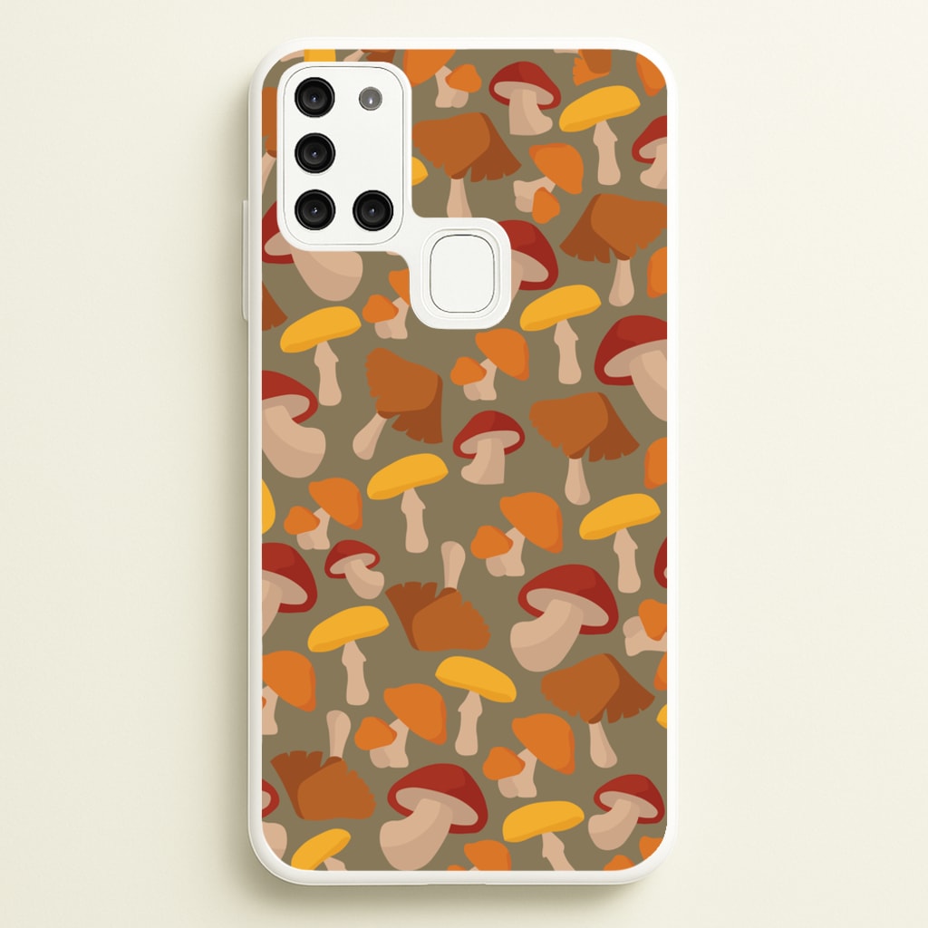 Mushroom Pattern - Autumn - Autumn Phone Case for Galaxy A21s
