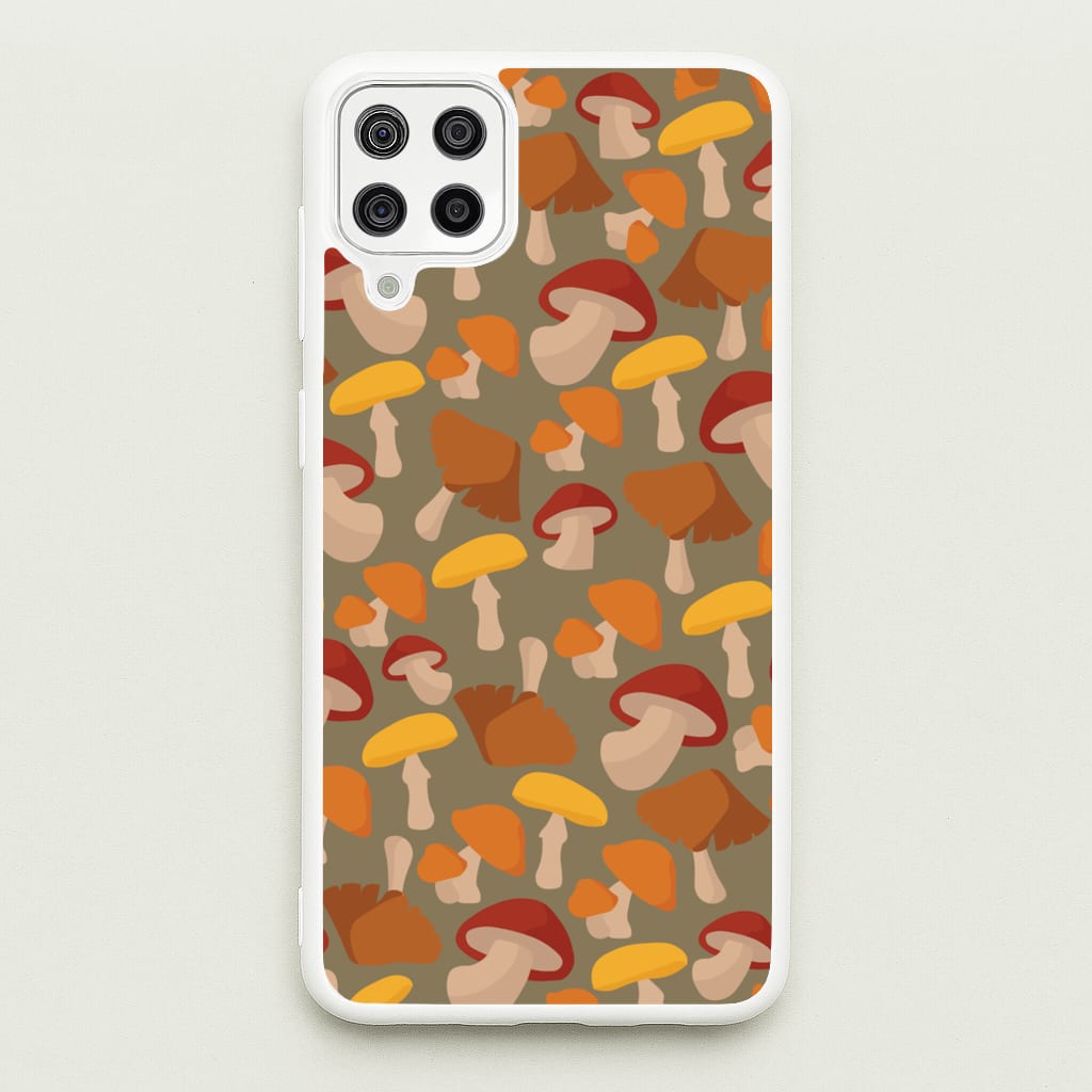 Mushroom Pattern - Autumn - Autumn Phone Case for Galaxy A12