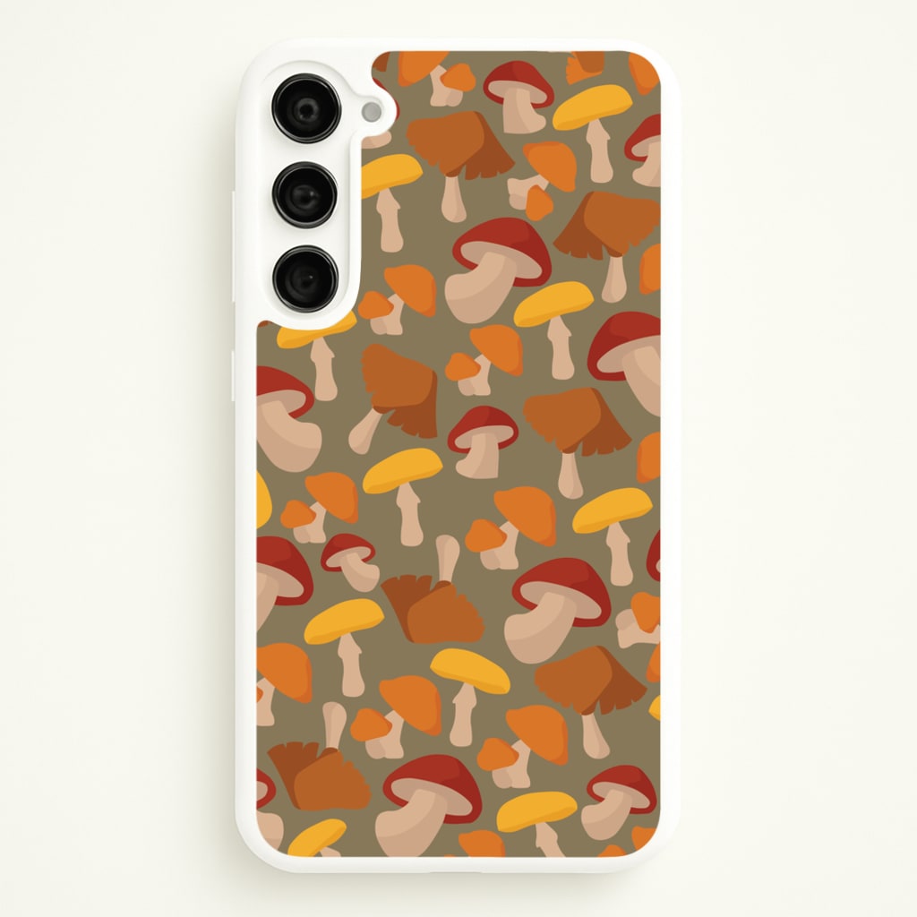 Mushroom Pattern - Autumn - Autumn Phone Case for Galaxy S23