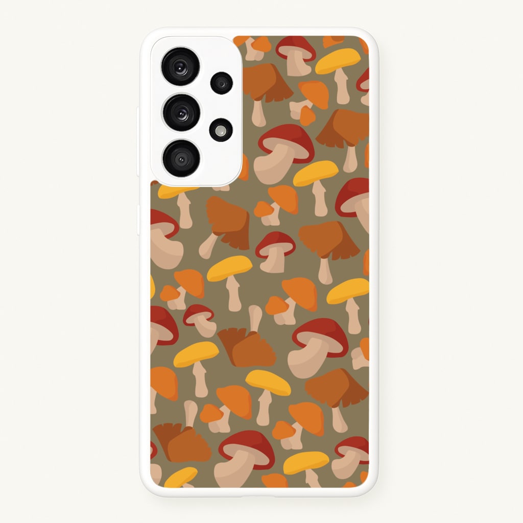 Mushroom Pattern - Autumn - Autumn Phone Case for Galaxy A53