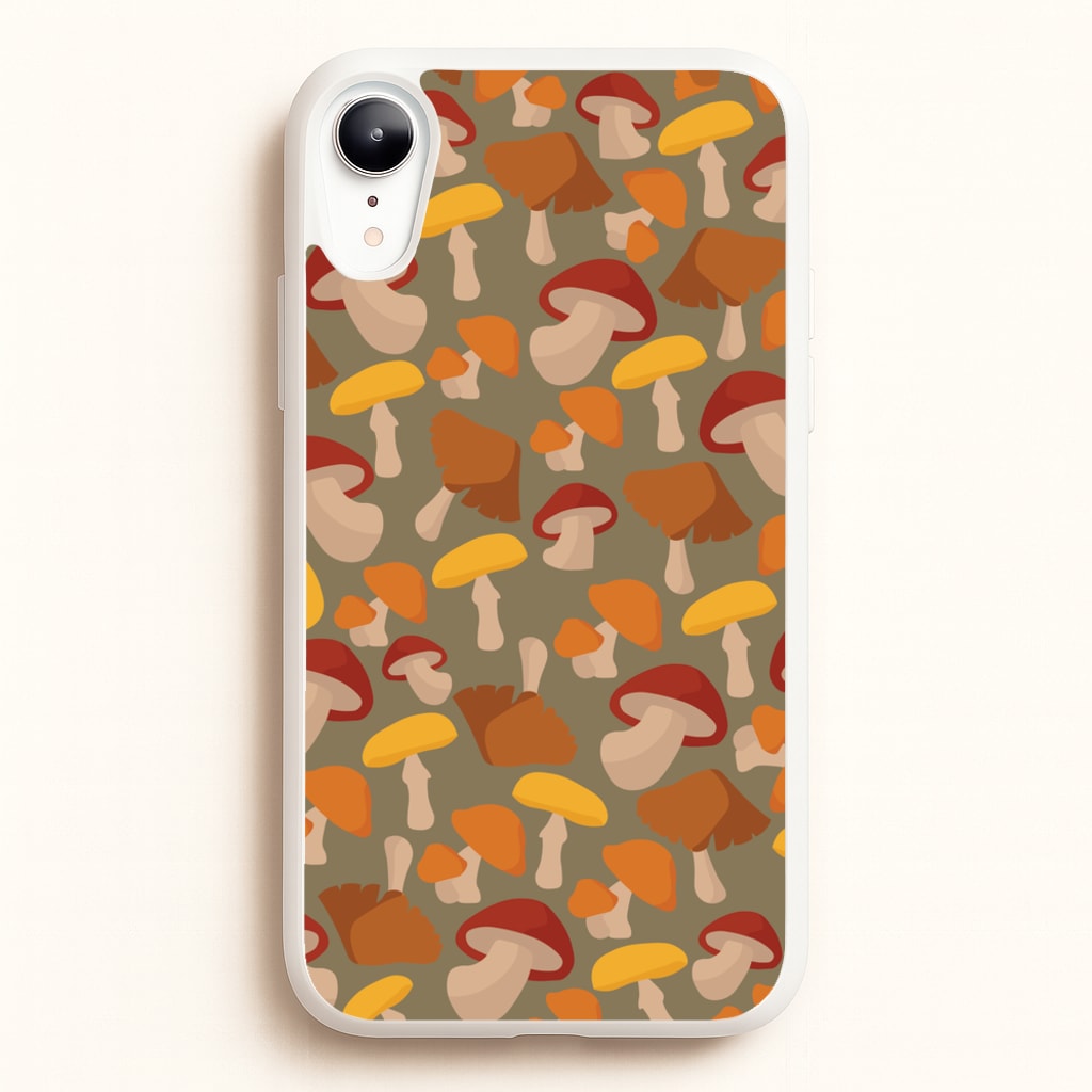 Mushroom Pattern - Autumn - Autumn Phone Case for iPhone XR