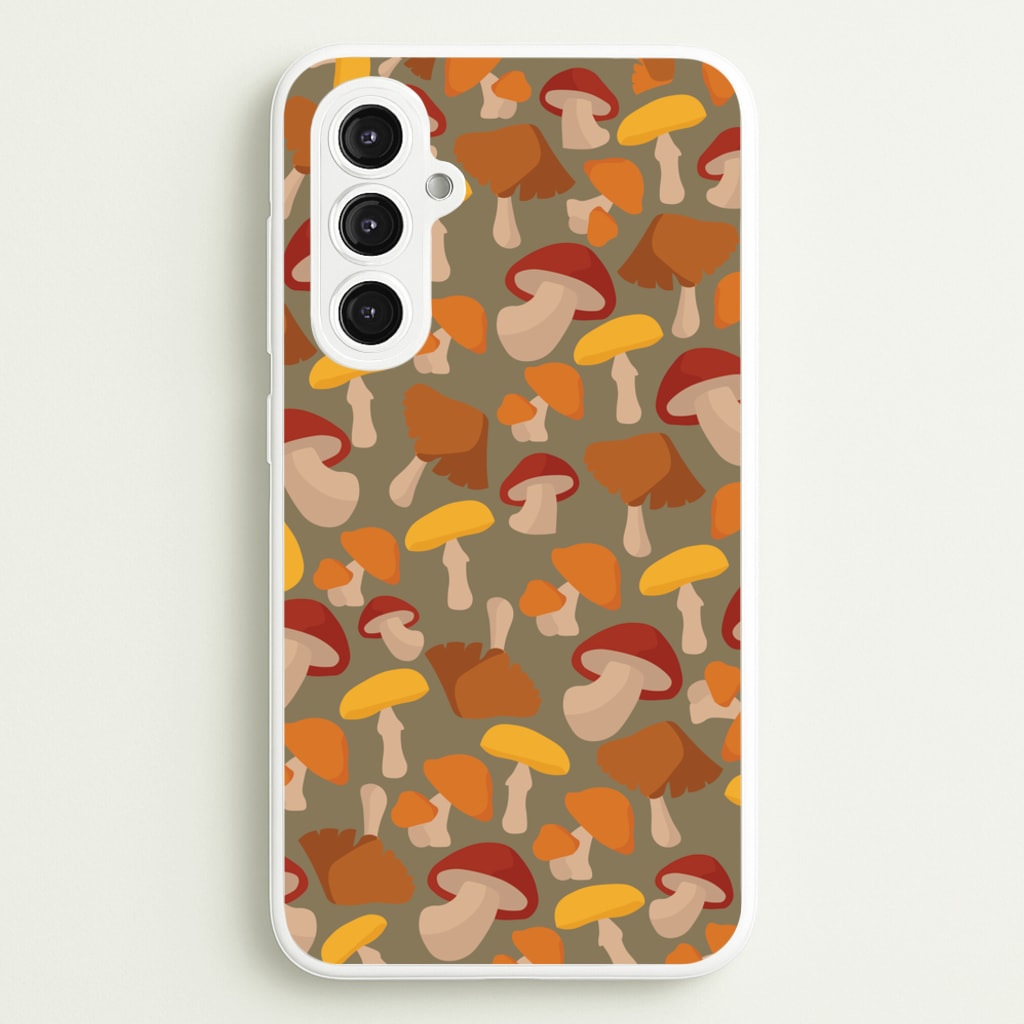 Mushroom Pattern - Autumn - Autumn Phone Case for Galaxy S23FE