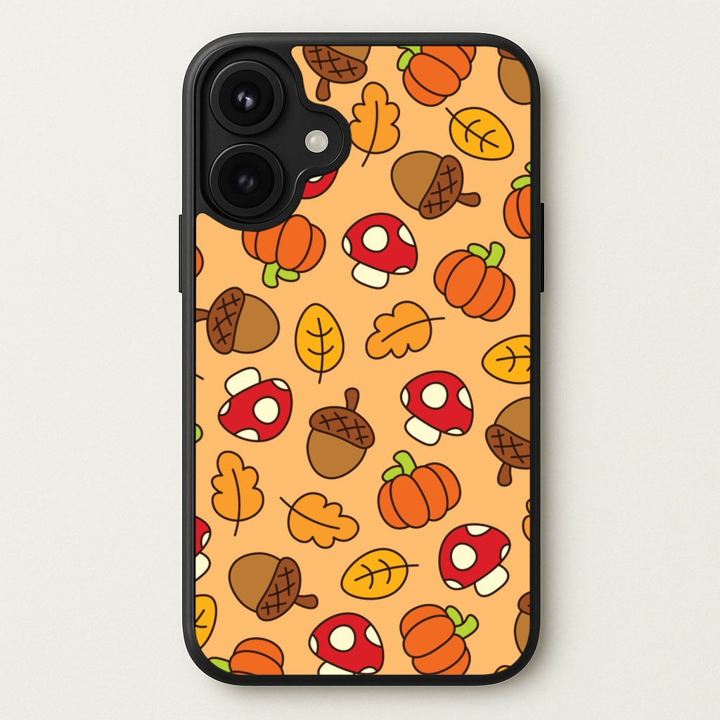 Cartoon Autumn Icons Pattern Phone Case for iPhone 17