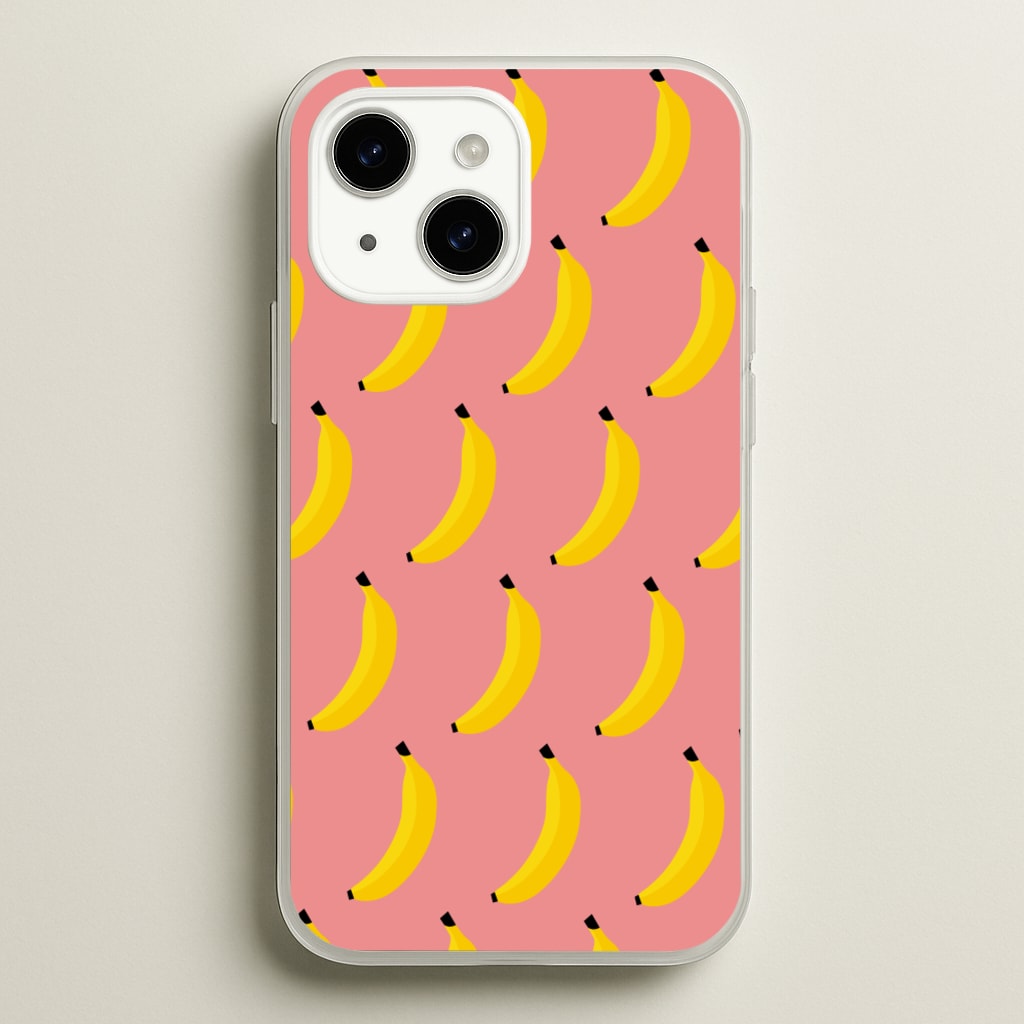 Banana Pattern - Summer Phone Case for iPhone 15 Plus