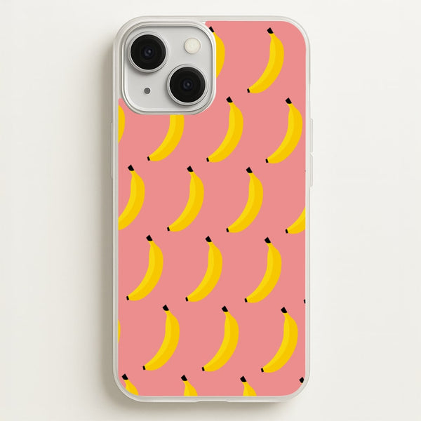 Banana Pattern - Summer Phone Case for iPhone 13 Mini