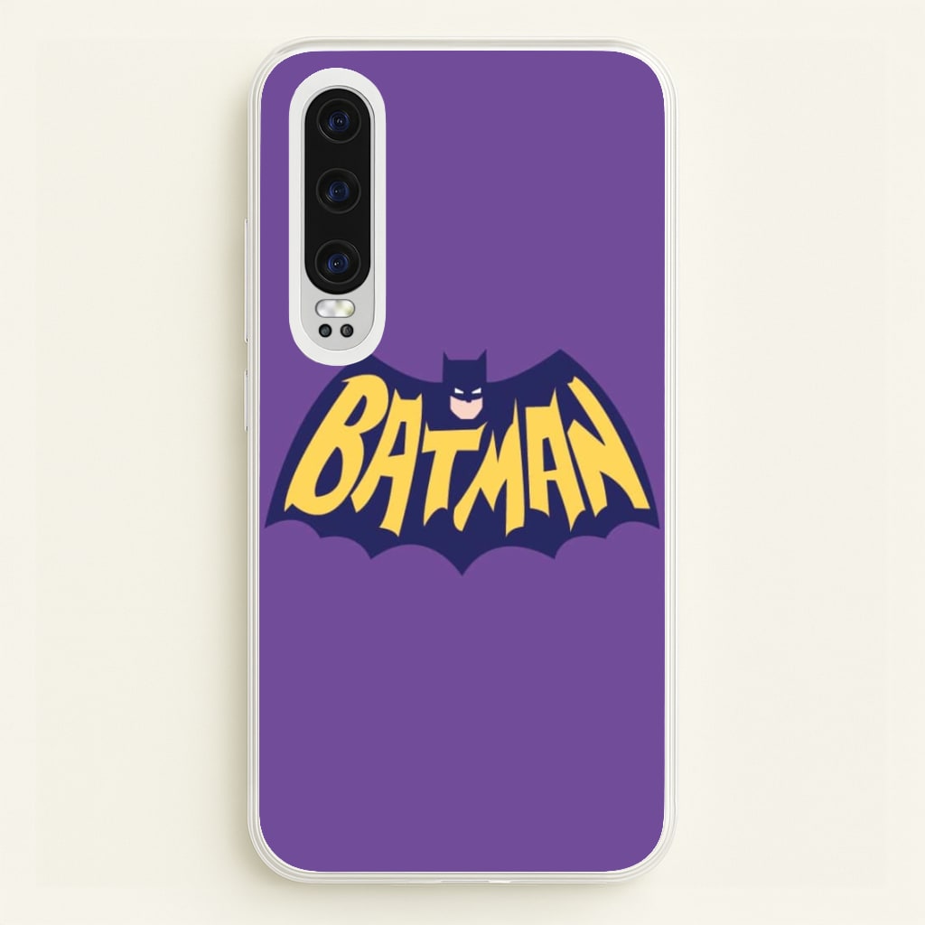 Bat Superhero Purple Logo - Batman Phone Case for Huawei P30