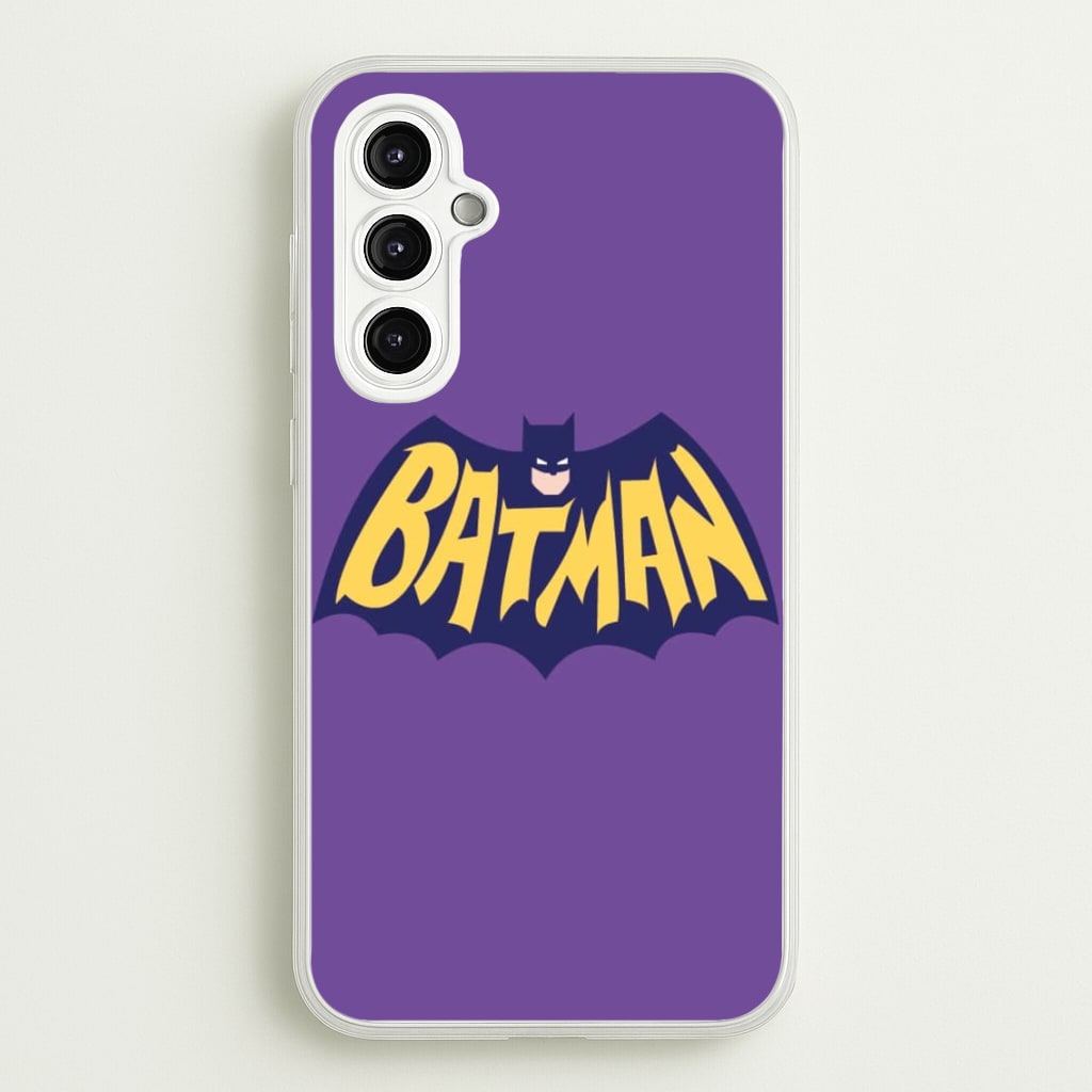 Bat Superhero Purple Logo - Batman Phone Case for Galaxy A14